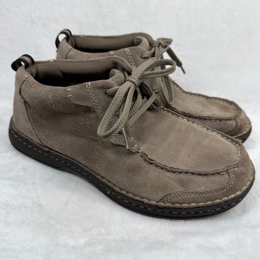 Streetcars Check 2515S Mens 8.5 M Taupe Brown Suede Leather Moc Toe Chukka Boots